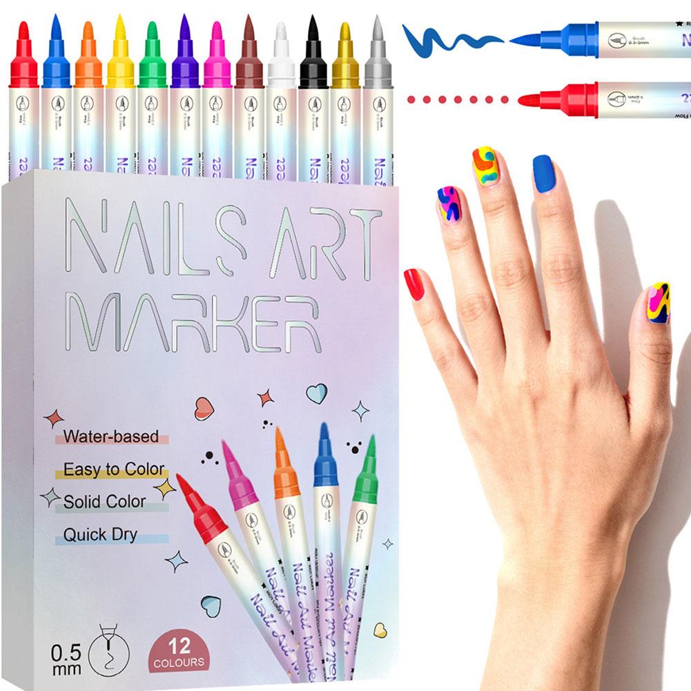 12 Colors Nail Art Marker Pens - огляд і ціна Copic Marker Sketch