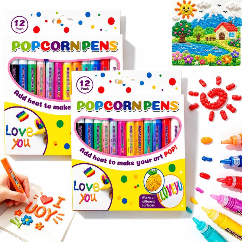 New Puffy Popcorn Pen Set 6/12 - огляд і ціна Copic Marker Sketch