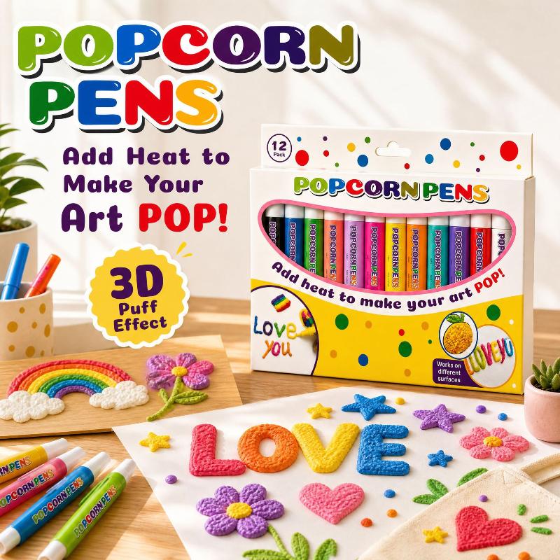 New Puffy Popcorn Pen Set 6/12 - огляд і ціна Copic Marker Sketch